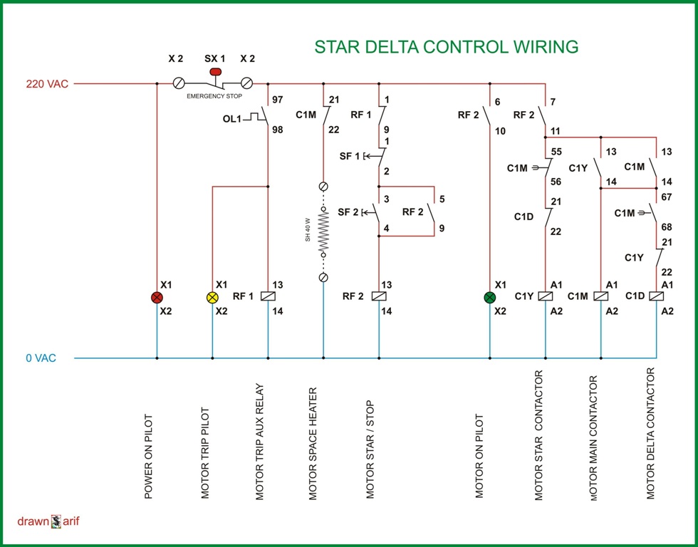 Star Delta Wiring Diagram