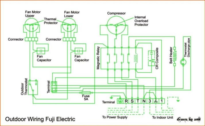 Wiring Diagram AC Cassette Fuji Electric | REFRIGERATION ... o general window ac wiring diagram 